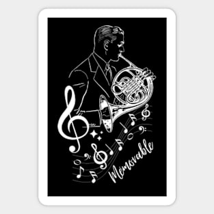 French Horn Player Magnet